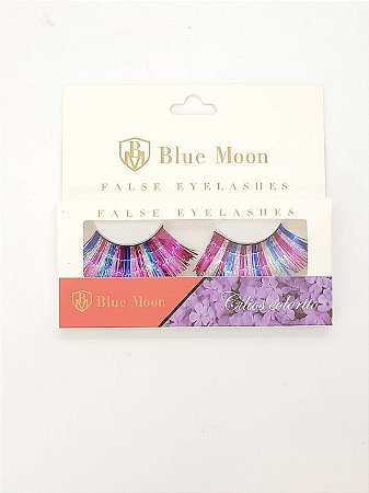 Cílios Coloridos - Azul/Prata/Rosa  - 1 unidade - Rizzo