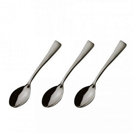 Colher de Sobremesa Prata 12,7 cm  - 24 unidades - Rizzo