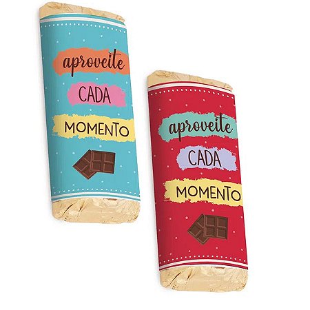 Kit Tablete Com Cinta - Momentos - 150 g - 10 unidades - Cromus Páscoa - Rizzo