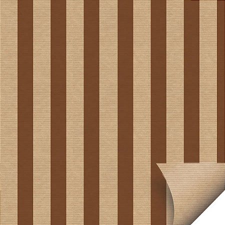 Folha para Ovos de Páscoa Papel Kraft Listras Marrom - 69 x 89 cm - 5 unidades - Cromus Páscoa - Rizzo