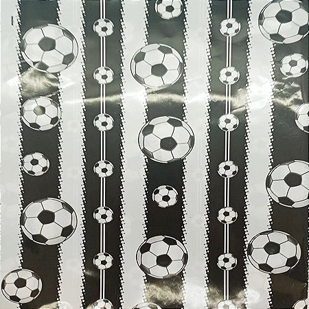Folha para Ovos de Páscoa Metalizado Bola de Futebol 69x89cm - 5 unidades - Cromus - Rizzo