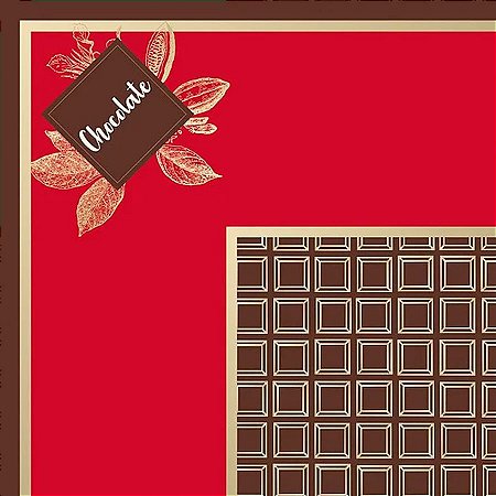 Saco Express 44x44cm para Ovos de 500g a 750g - Douce Cacau Vermelho - 5 unidades - Cromus - Rizzo