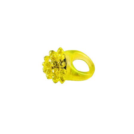 Anel Pisca com LED Colorido -  Amarelo - 1 unidade - Rizzo