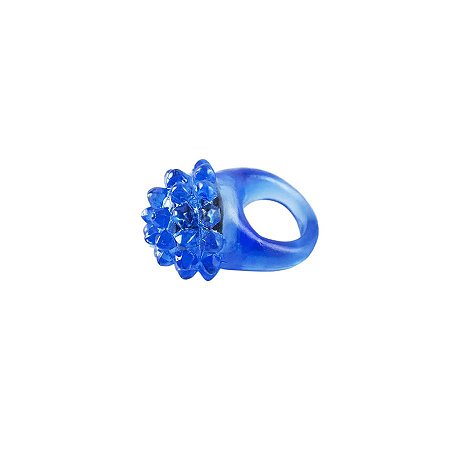 Anel Pisca com LED Colorido -  Azul - 1 unidade - Rizzo