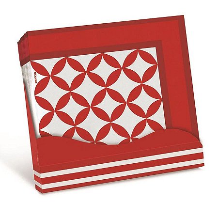 Guardanapo Vermelho - Tropic  - 20 unidades - Cromus - Rizzo