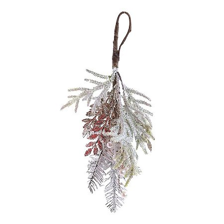Galho Pick - Folha Verde/Ouro - 40cm - 1 unidade - Cromus - Rizzo