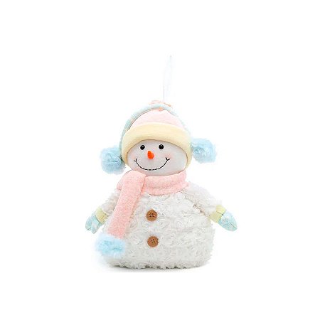 Boneco de Neve de Fone - Cromus Natal - 1 unidade - Rizzo