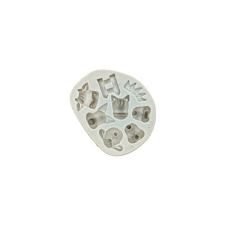 Molde de Silicone Cód. 2483 - Animais da Fazendinha - 1 unidade - Mazulli - Rizzo
