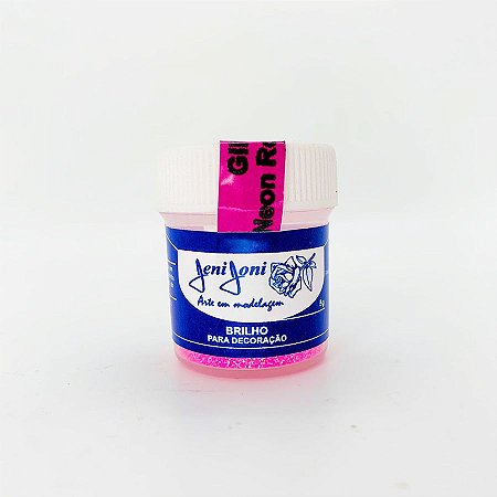 Gliter Rosa Neon Para Superfícies - 5g  - 1 unidade - Jeni Joni - Rizzo