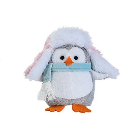 Enfeite de Natal Pinguim Cachecol Azul - 20cm  - 1 unidade - Cromus - Rizzo