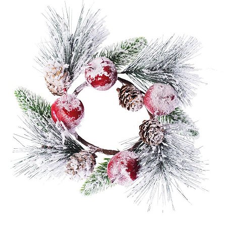 Mini Guirlanda Frutas Nevado - 25cm - 1 unidade - Cromus - Rizzo