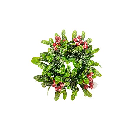 Mini Guirlanda Decorativa - Folhas Verde Claro e Frutas - 1 unidade - Cromus - Rizzo
