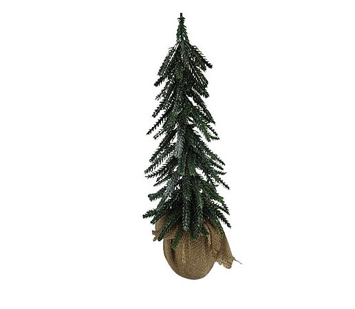 Árvore Decorativa Verde com Glitter - 35 Centímetros - 1 unidade - Rizzo