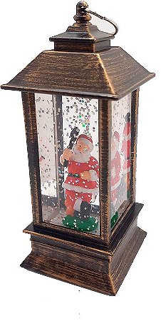Globo Papai Noel - Lanterna Led - 13 cm x 5,5 cm - 1 unidade - Cromus - Rizzo
