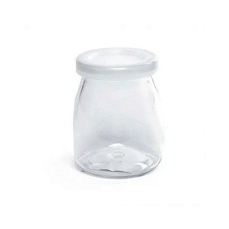 Mini Pote de Vidro com Tampa Plástica 100ml - 5x7cm - 1 unidade - Yoss - Rizzo