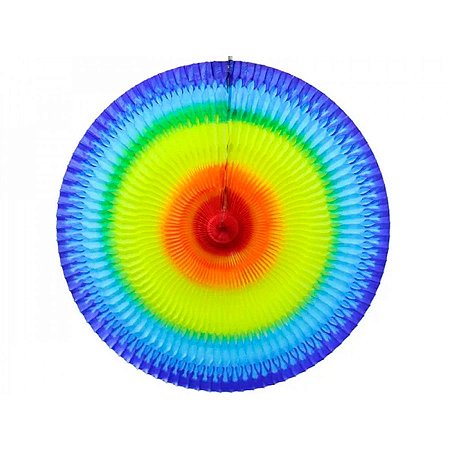 Leque Arco-íris Decorativo - 62 cm - Nº 02 - 1 unidade - Rizzo
