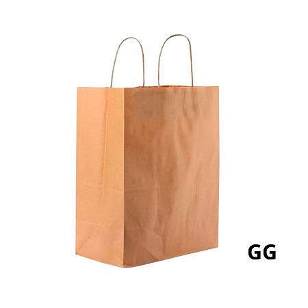 Sacola de Papel GG 41x35x21cm - Kraft Delivery - 10 unidades - Cromus - Rizzo