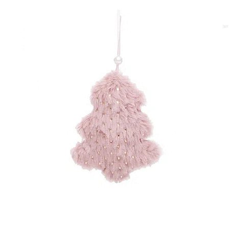 Enfeite Para Pendurar Pinheiro Rosa  - 1 unidade - Cromus - Rizzo