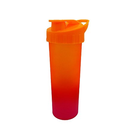 Garrafa Ice Degradê - Laranja e Pink Fosco - Tampa Laranja - 1 unidade - Rizzo