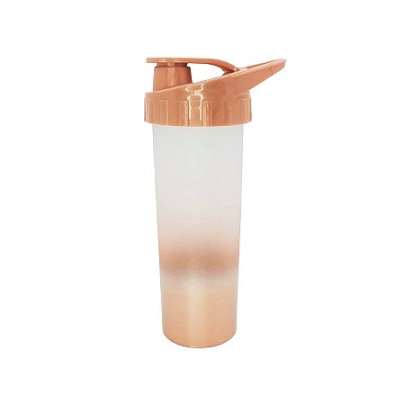 Garrafa Ice Degradê - Rose Gold Fosco - Tampa Rose Gold - 1 unidade - Rizzo