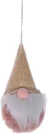 Enfeite Decorativo Kringle  - Touca Dourada - 8 cm x 16 cm - 1 unidade - Cromus - Rizzo