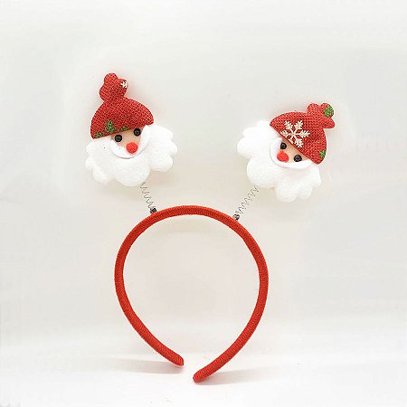 Tiara de Natal Papai Noel Floco de Neve Verde - 1 unidade - Rizzo