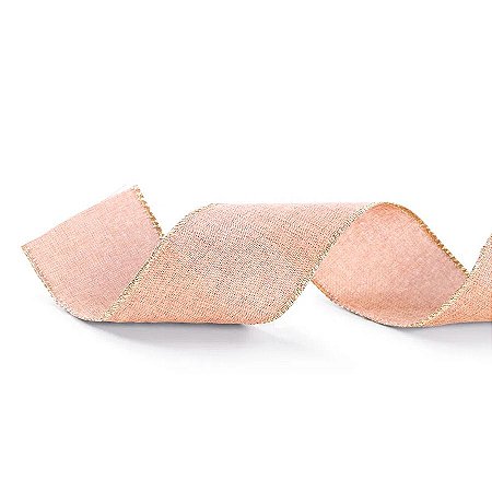 Fita Decorativa Cetim Dourado - 6,3 cm x 91,4 m - 1 unidade - Cromus - Rizzo