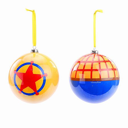 Kit Bola de Natal - Toy Story - 12 cm - Natal Disney - 2 unidades - Cromus - Rizzo