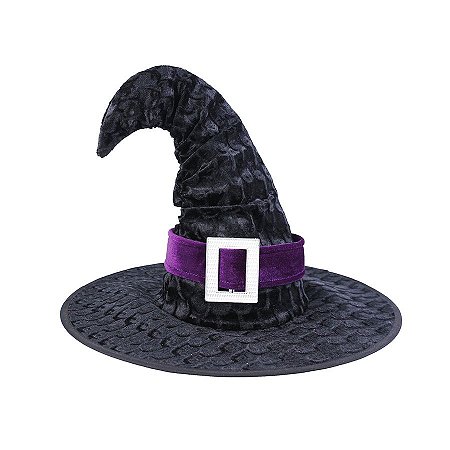 Chapéu Cinto da Bruxa Halloween - Preto - 1 unidade - Cromus - Rizzo