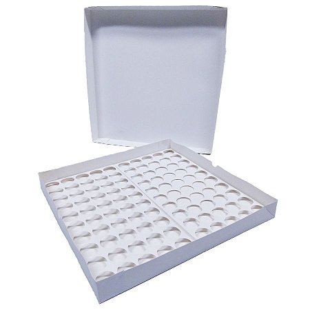 Caixa N5 - Base Brigadeiro - Branco  - 39 x 39 x 4 - 5 unidades - Assk - Rizzo