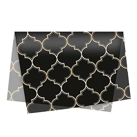 Papel de Seda - 49x69cm - Núria Preto - 10 unidades - Cromus - Rizzo