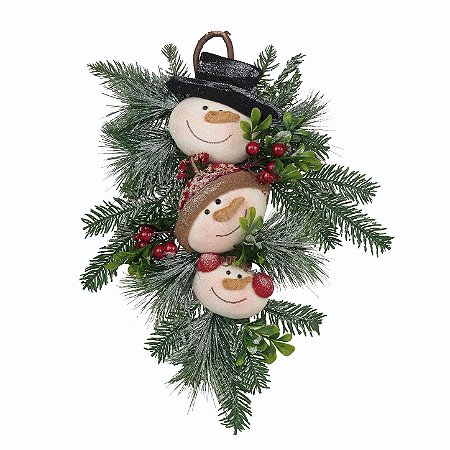 Enfeite de Pendurar  Bonecos de Neve - Cromus Natal - 1 unidade - Rizzo