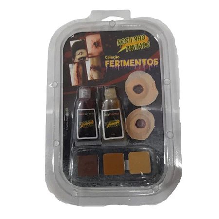 Maquiagem para Halloween Ferimentos - "Tiros" - 1 Unidade - Rizzo