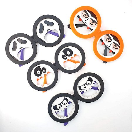 Kit Óculos de Halloween - Fantasmas e Vampiro - 4 unidades - Festachic - Rizzo