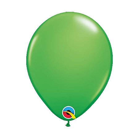 Balão de Festa Látex Liso Sólido - Spring Green (Verde Primavera) - Qualatex - Rizzo