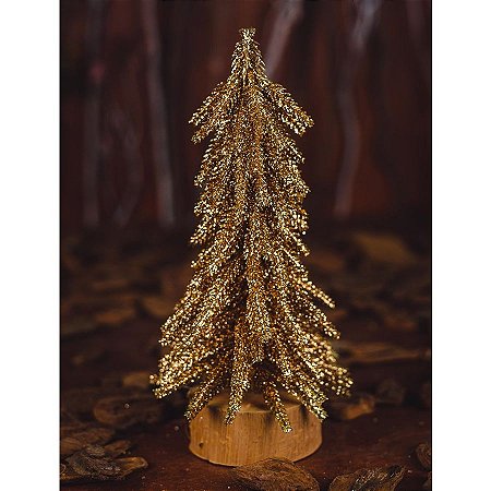 Árvore Decorativa - Dourada - 27 x 8cm - Cod.EN1006 - 1 unidade -  - Rizzo