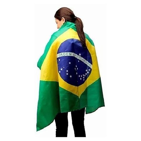 Bandeira De Tecido - Brasil - 90cm x 130cm - 1 unidade - Rizzo