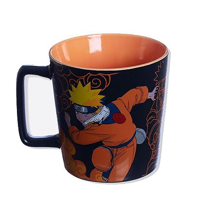 Caneca de Cerâmica Buck Naruto Uzumaki - 400ml - 1 unidade - Zona Criativa - Rizzo