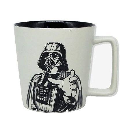 Caneca de Cerâmica Buck Darth Vader Star Wars - 400ml - 1 unidade - Zona Criativa - Rizzo