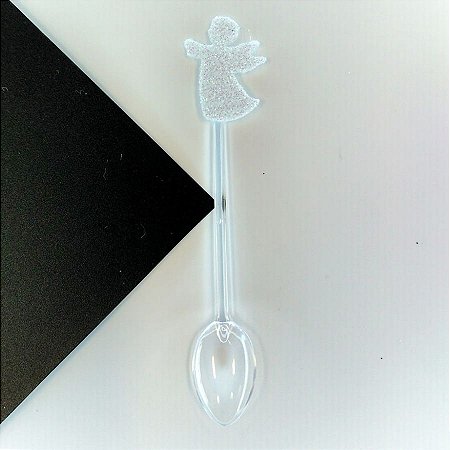 Colher Decorativa - Anjo Branco - 10 unidades - Nelyzoca - Rizzo