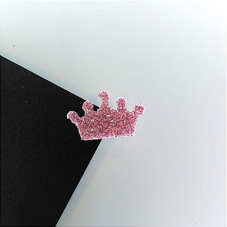 Aplique de EVA - Coroa Rosa - 20 unidades - Nelyzoca - Rizzo