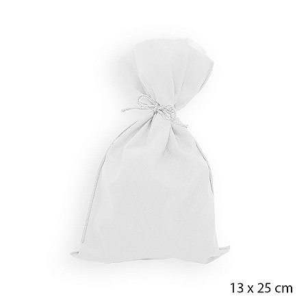 Saco para Surpresas em TNT - 13 x 25 cm - Branco - 10 unidades - Best Fest - Rizzo