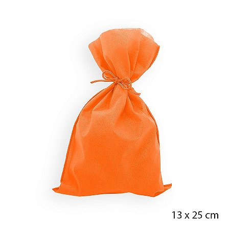 Saco para Surpresas em TNT - 13 x 25 cm - Laranja - 10 unidades - Best Fest - Rizzo