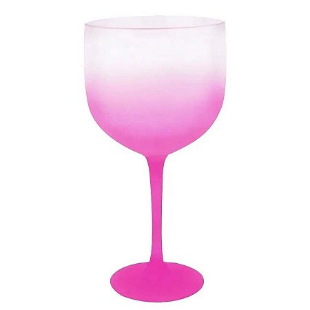 Taça Gin Degradê - Rosa Fluorescente 550Ml - 1 unidade -  - Rizzo