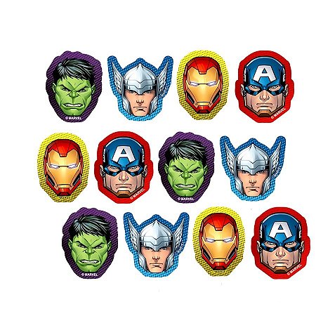 Aplique - Vingadores - 12 unidades - Piffer - Rizzo