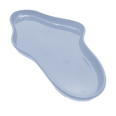 Bandeja Orgânica  - 25x13,5 cm -   Azul Claro Candy - 1 unidade - Só Boleiras - Rizzo