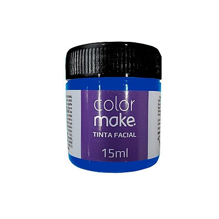 Tinta Facial Neon Líquida Azul 15 mL - 1 unidade - ColorMake - Rizzo