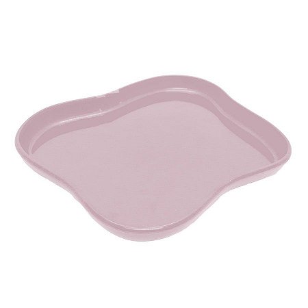 Bandeja Orgânica  - 18x14,5 cm -   Rosa Claro - 1 unidade - Só Boleiras - Rizzo