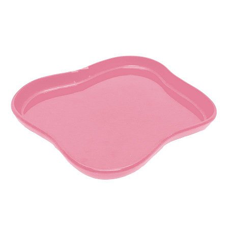 Bandeja Orgânica  - 18x14,5 cm -   Rosa - 1 unidade - Só Boleiras - Rizzo