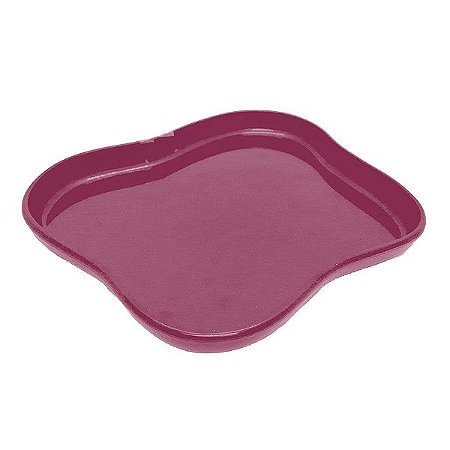 Bandeja Orgânica - 18x14,5 cm - Fúcsia - 1 unidade - Só Boleiras - Rizzo